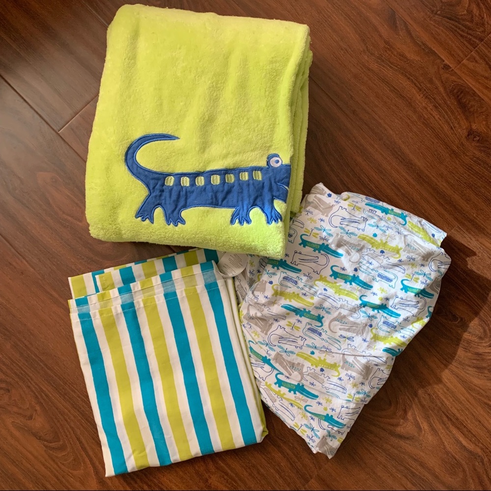 Zutano Alligators 3 Piece Crib Set